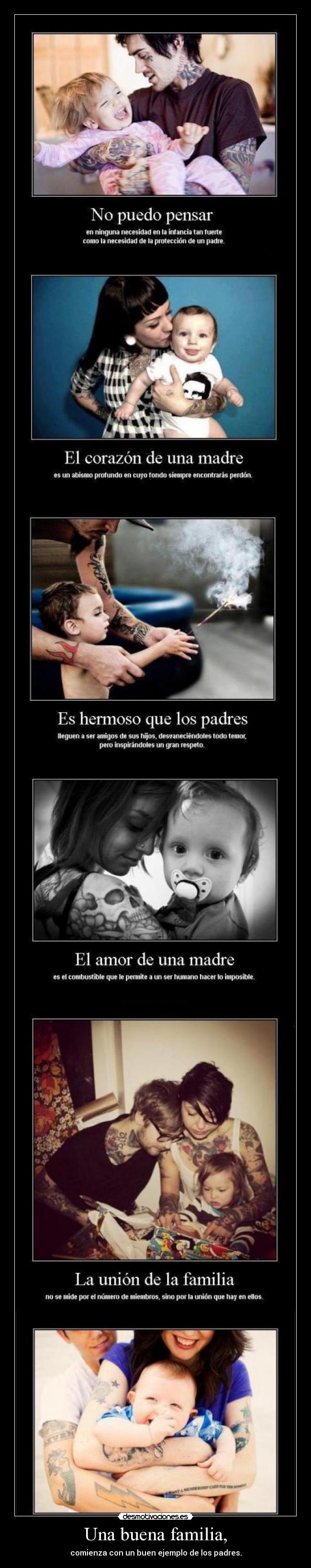 Una buena familia, -