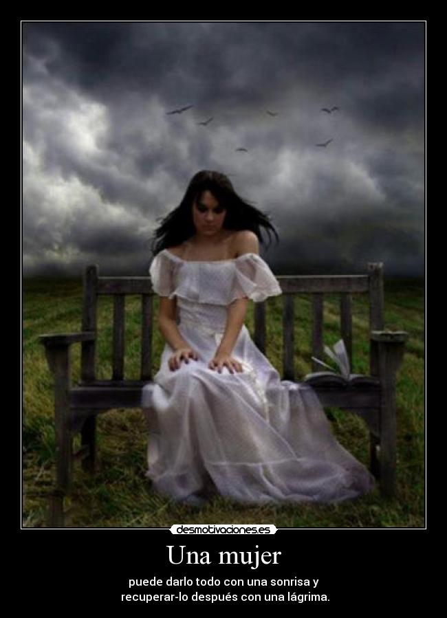 Una mujer -