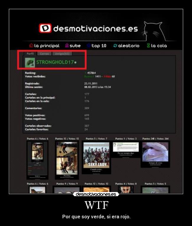 WTF - Por que soy verde, si era rojo.