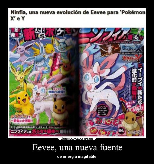 Eevee, una nueva fuente - de energia inagitable.