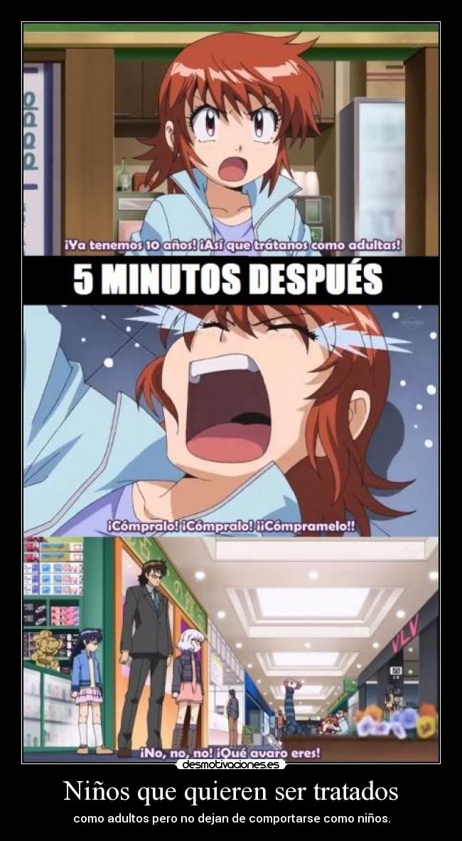 Niños que quieren ser tratados -