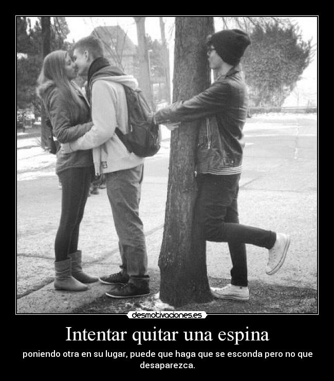 Intentar quitar una espina -