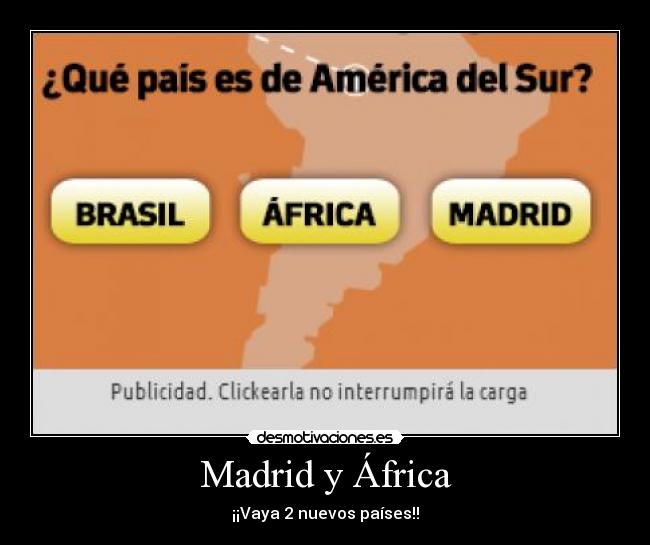 Madrid y África - ¡¡Vaya 2 nuevos países!!