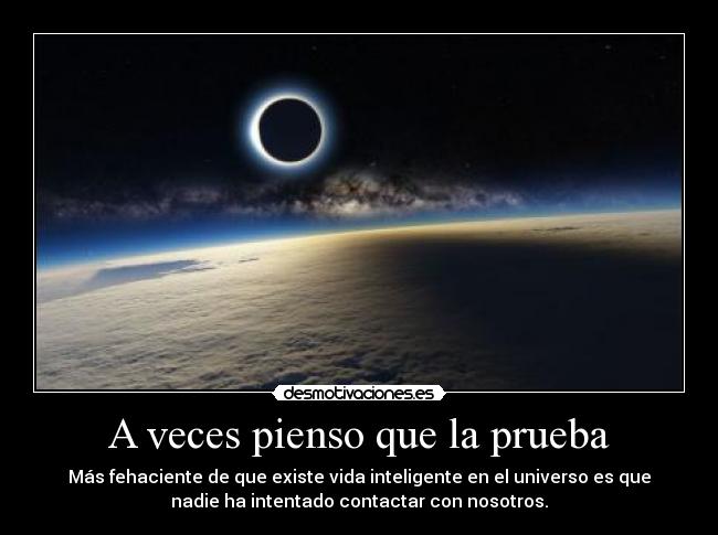 A veces pienso que la prueba - 