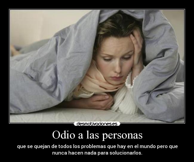 Odio a las personas - 