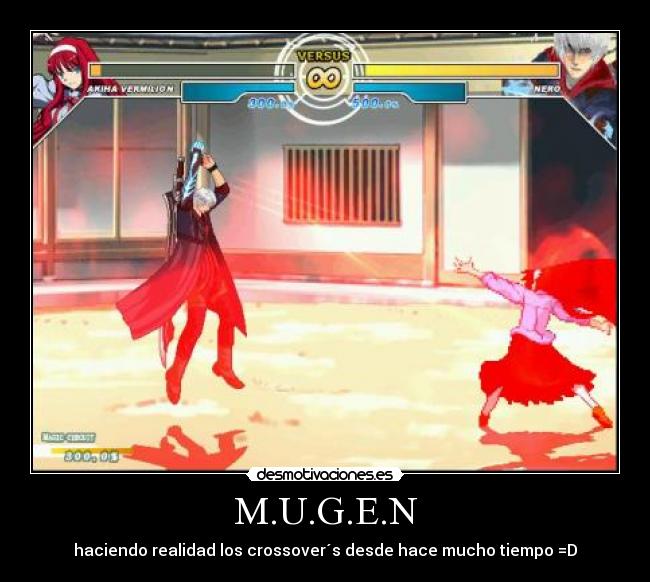 M.U.G.E.N - haciendo realidad los crossover´s desde hace mucho tiempo =D