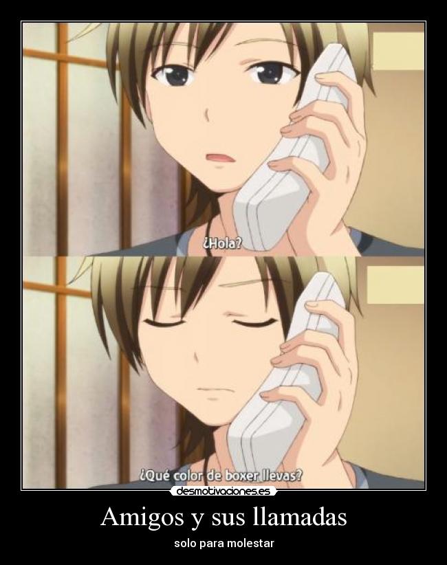 Amigos y sus llamadas -