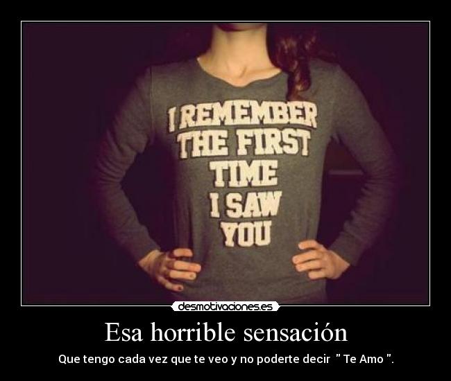 Esa horrible sensación -