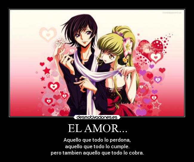 carteles amor amor code gears desmotivaciones