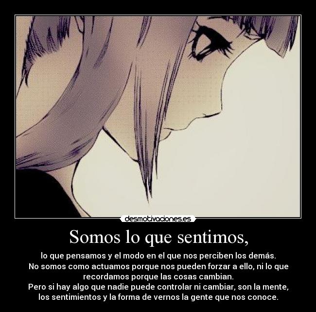 Somos lo que sentimos, - 