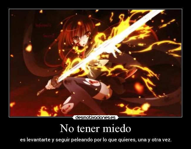 No tener miedo -