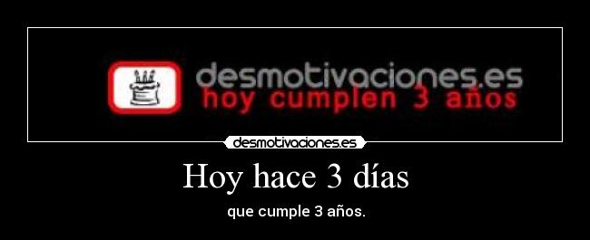 Hoy hace 3 días -