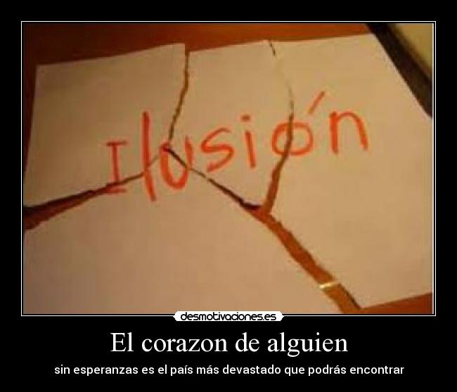 El corazon de alguien - sin esperanzas es el país más devastado que podrás encontrar
