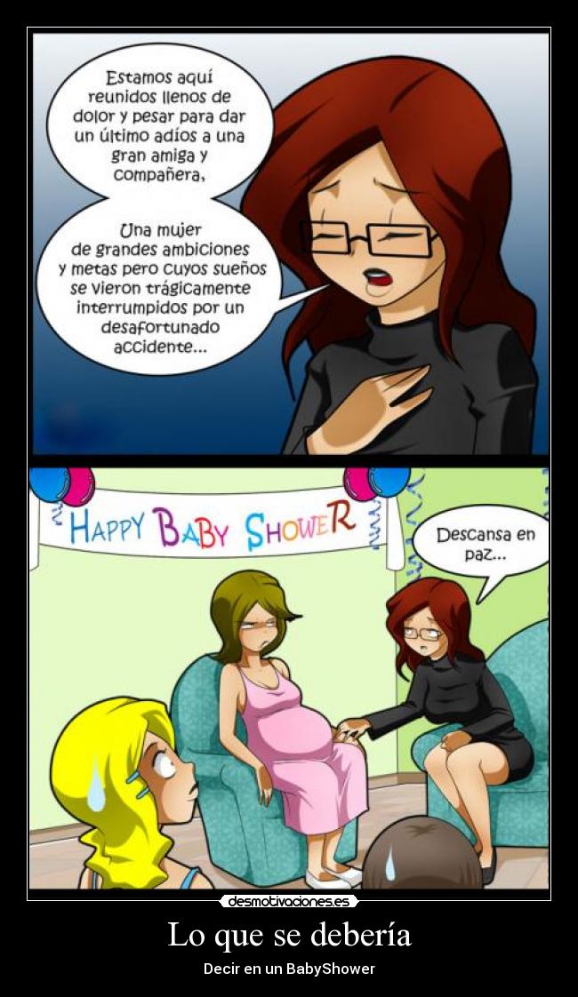 Lo que se debería - Decir en un BabyShower