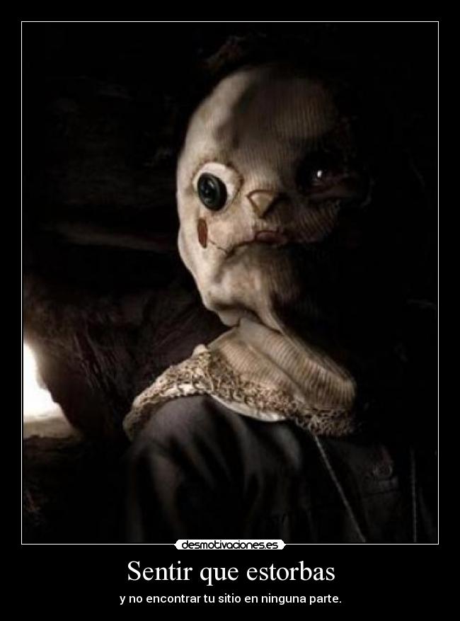 Sentir que estorbas -