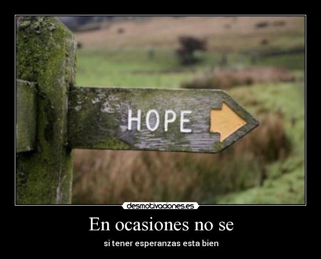 En ocasiones no se - 