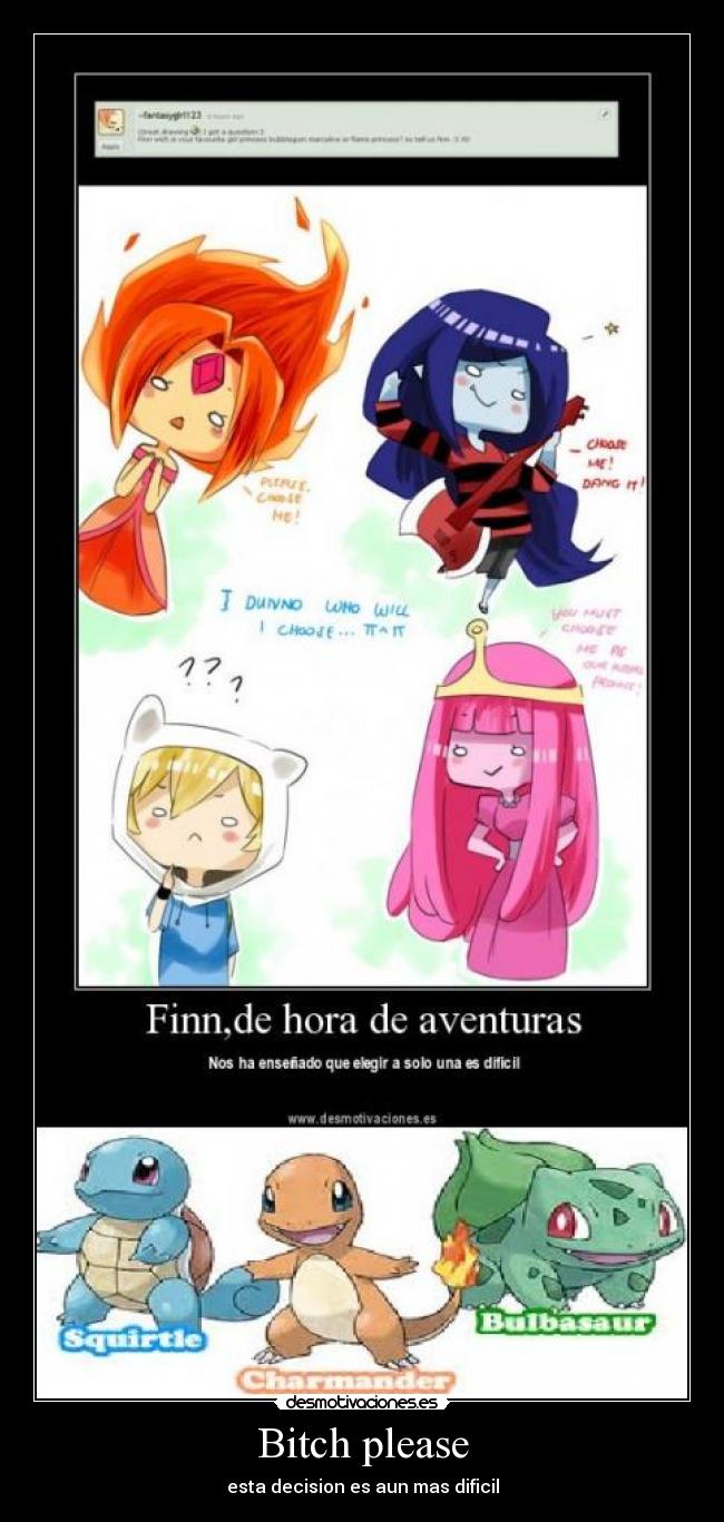 carteles anime shinigamisempai pokemon hora aventura bich please decisiones dificiles desmotivaciones