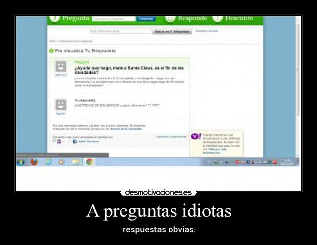 A preguntas idiotas -