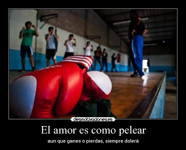 El amor es como pelear -