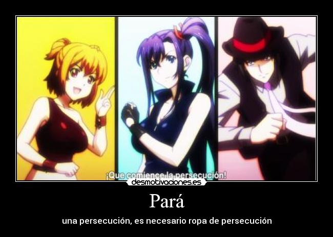 Pará - una persecución, es necesario ropa de persecución