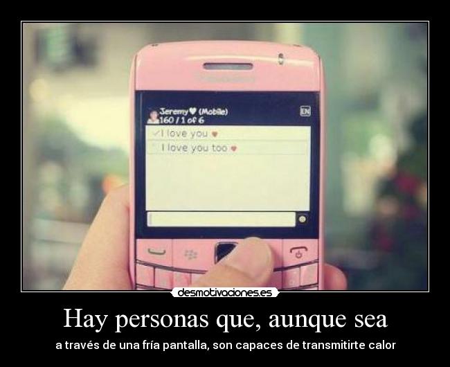 Hay personas que, aunque sea - 