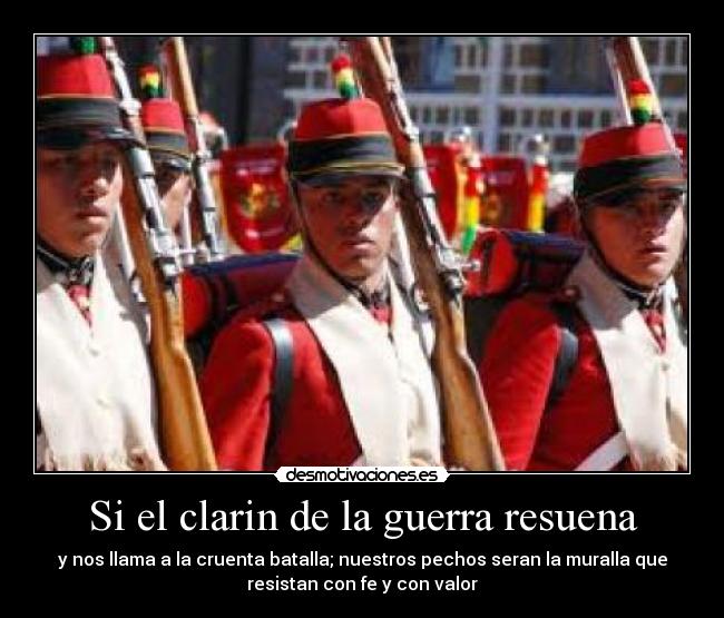 carteles guerra ejercito bolivia colorados infanteria guerra del pacifico soldados historia desmotivaciones