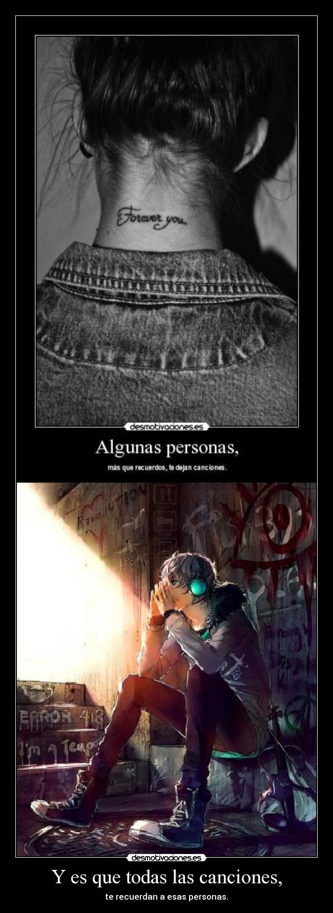 Y es que todas las canciones, -