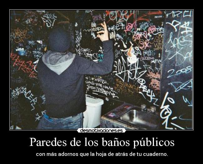 Paredes de los baños públicos - 