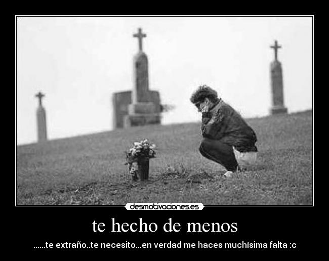 te hecho de menos -