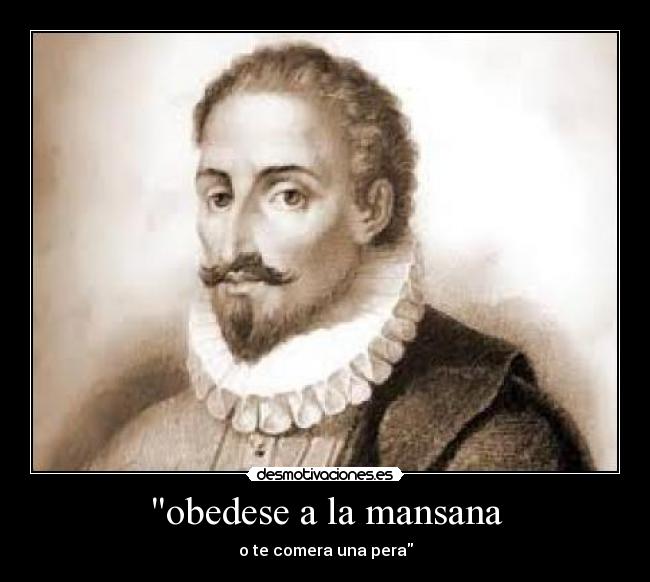 obedese a la mansana - o te comera una pera