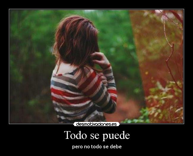 Todo se puede - pero no todo se debe