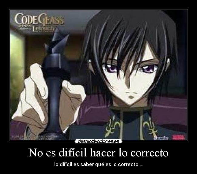 No es difícil hacer lo correcto - 