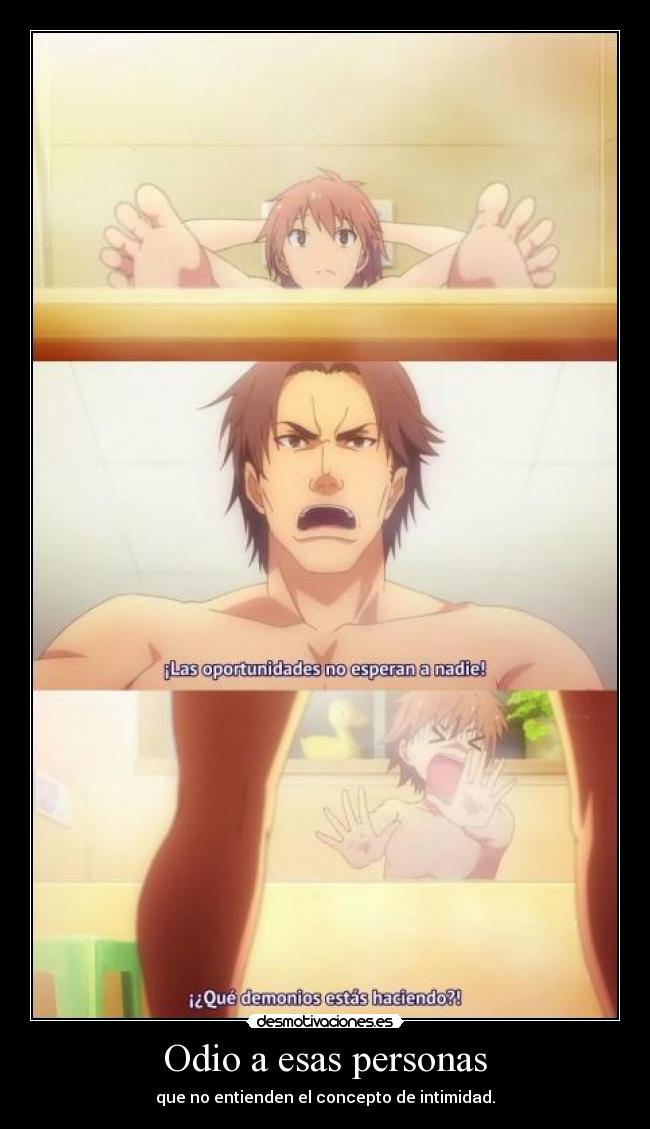 Odio a esas personas -