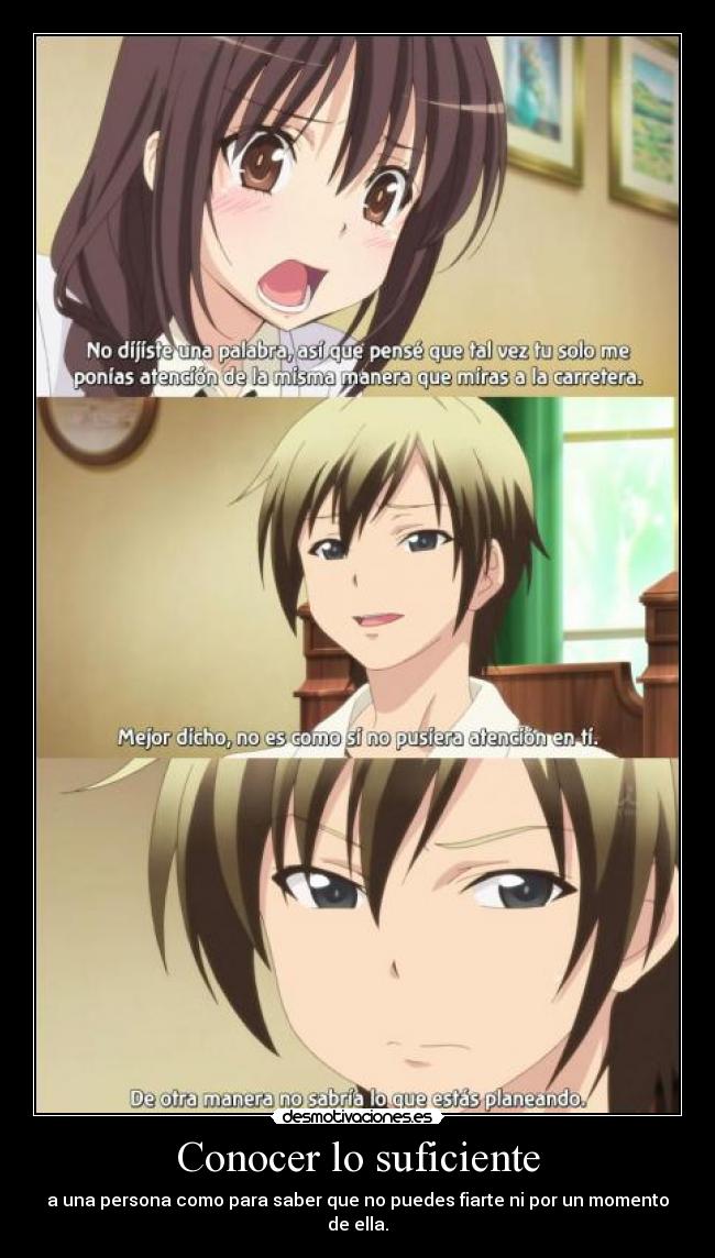 Conocer lo suficiente -