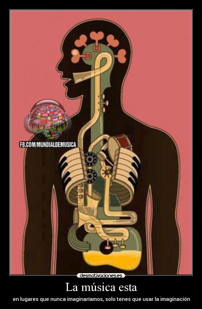 La música esta - en lugares que nunca imaginaríamos, solo tenes que usar la imaginación