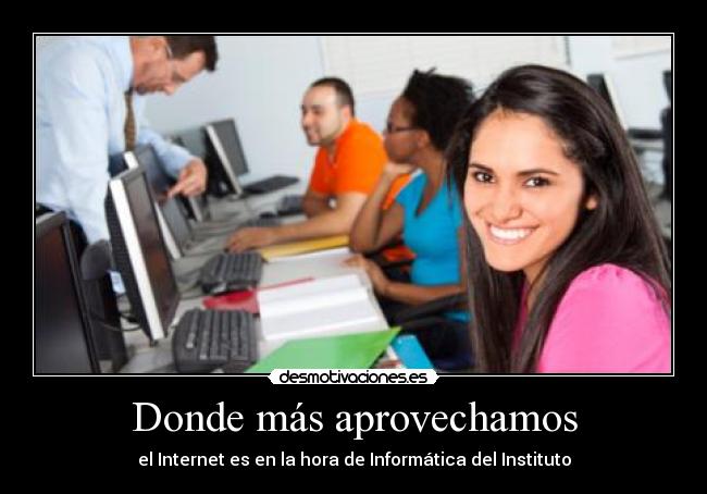 Donde más aprovechamos -