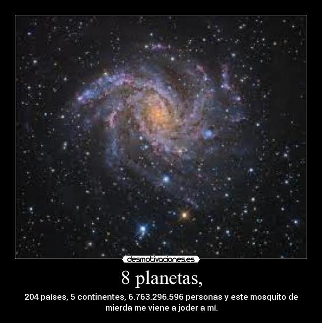 8 planetas, -