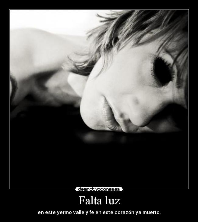 Falta luz -