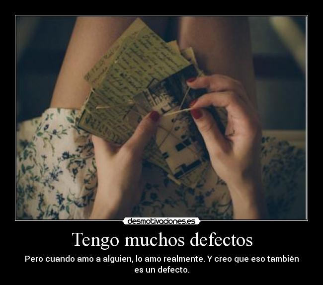 Tengo muchos defectos - 