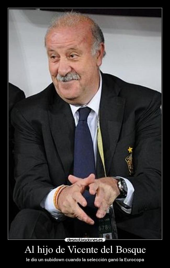 Al hijo de Vicente del Bosque - 