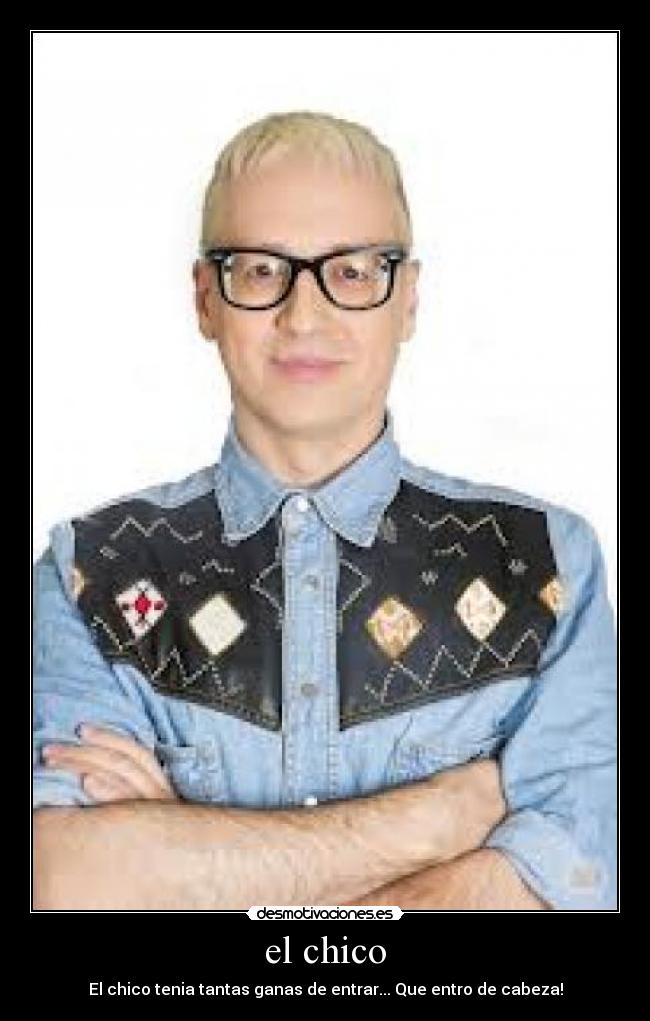 el chico - El chico tenia tantas ganas de entrar... Que entro de cabeza!