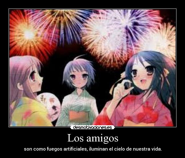 carteles amigos anime desmotivaciones
