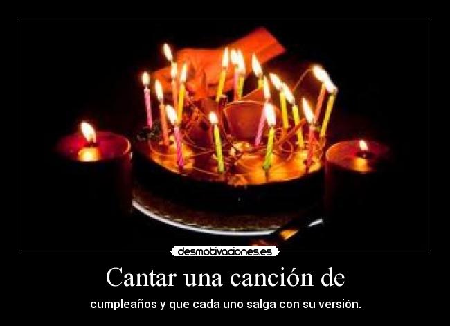 Cantar una canción de - 