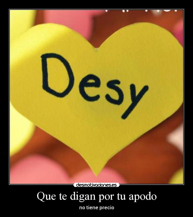 Que te digan por tu apodo - 