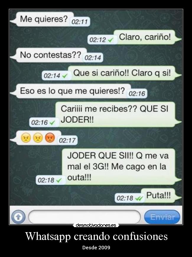 Whatsapp creando confusiones -