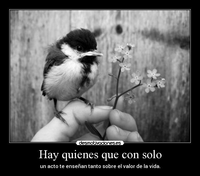 Hay quienes que con solo -