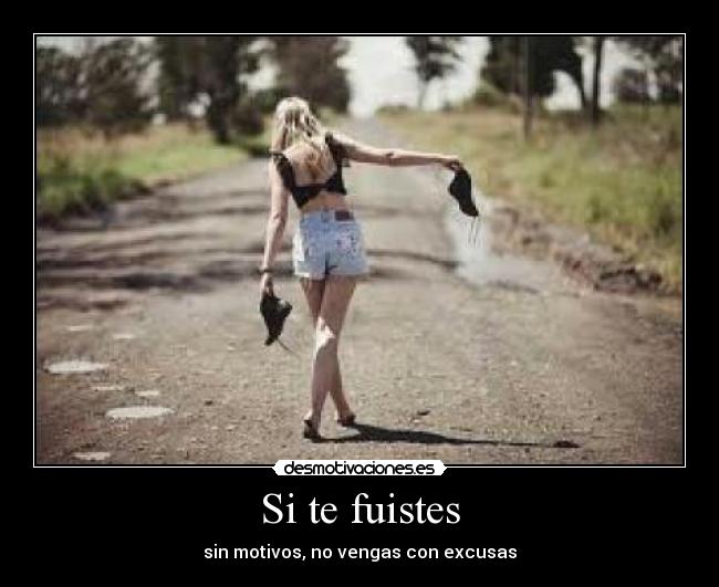 Si te fuistes -