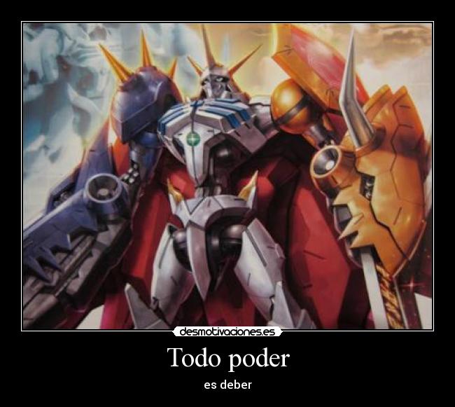 carteles digimon royal knights caballeros reales omnimon omegamon desmotivaciones