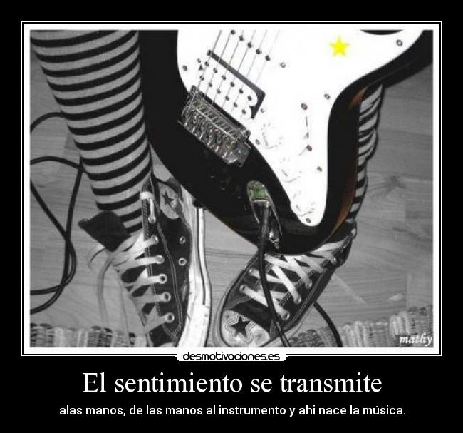El sentimiento se transmite -
