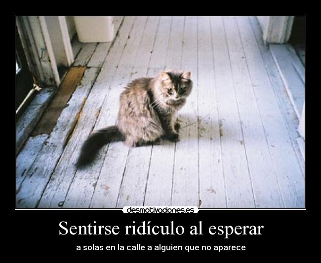 Sentirse ridículo al esperar - 